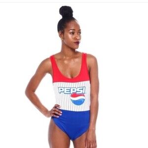 Pepsi XL One Piece Racerback Swimsuit/Bodysuit NWT